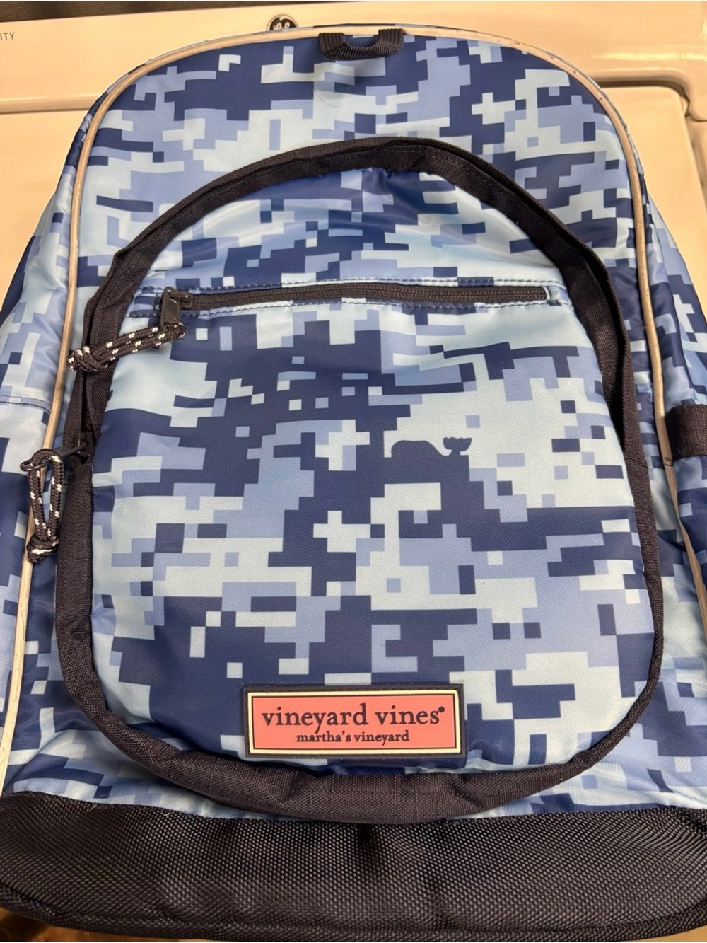Vineyard Vines Blue Digital Camo Kids Backpack